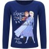 Bluzka Frozen Elsa i Anna granatowa